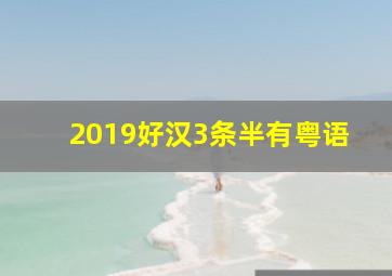 2019好汉3条半有粤语