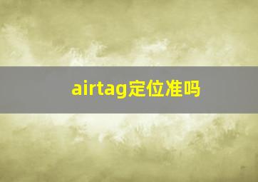 airtag定位准吗