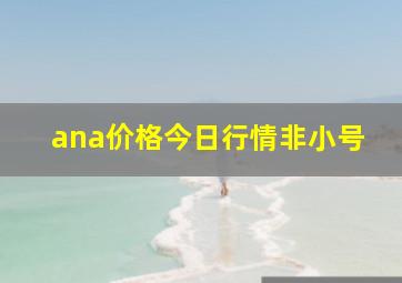 ana价格今日行情非小号