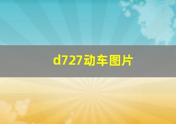 d727动车图片