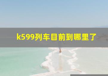 k599列车目前到哪里了