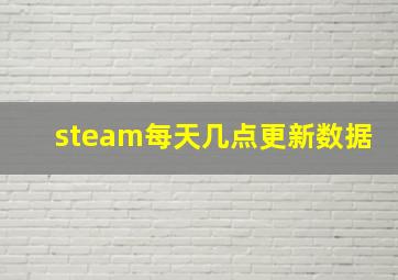 steam每天几点更新数据