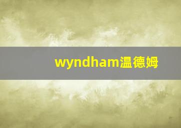 wyndham温德姆