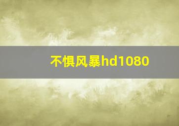 不惧风暴hd1080