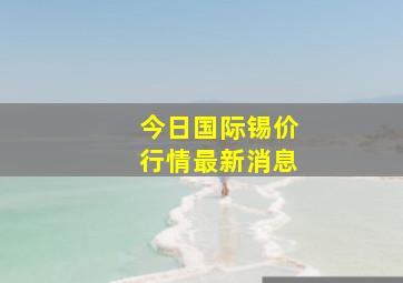 今日国际锡价行情最新消息