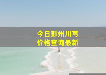 今日彭州川芎价格查询最新