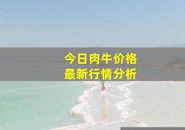 今日肉牛价格最新行情分析