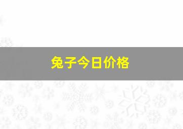 兔子今日价格