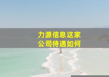 力源信息这家公司待遇如何