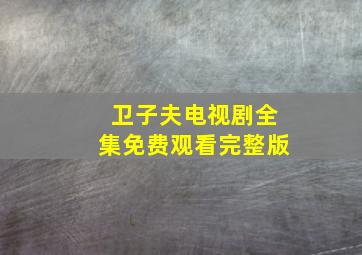 卫子夫电视剧全集免费观看完整版