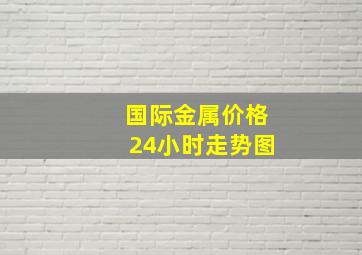 国际金属价格24小时走势图