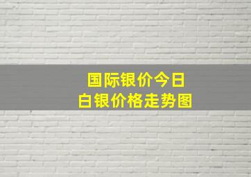 国际银价今日白银价格走势图