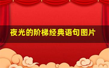 夜光的阶梯经典语句图片