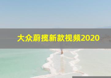 大众蔚揽新款视频2020