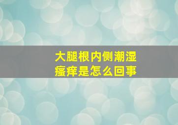 大腿根内侧潮湿瘙痒是怎么回事