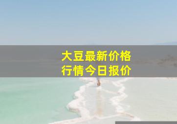 大豆最新价格行情今日报价