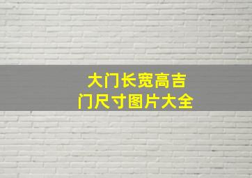 大门长宽高吉门尺寸图片大全