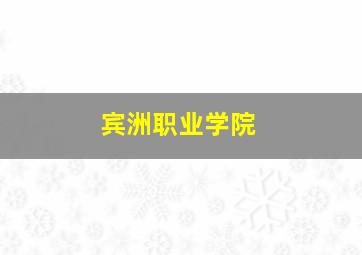 宾洲职业学院