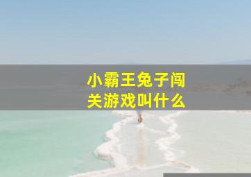 小霸王兔子闯关游戏叫什么