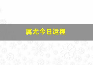 属尤今日运程