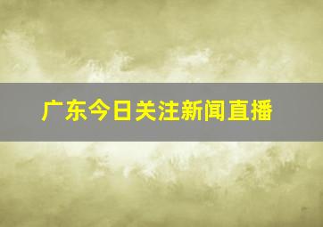 广东今日关注新闻直播