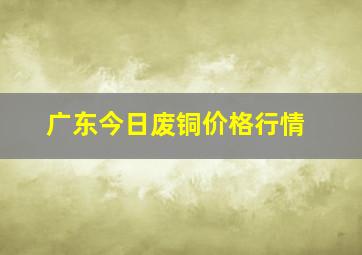 广东今日废铜价格行情