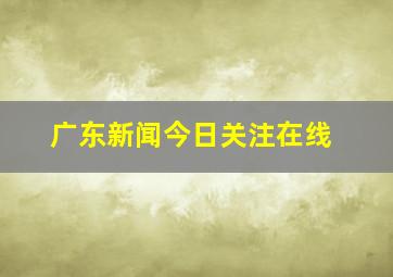 广东新闻今日关注在线