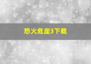 怒火危崖3下载