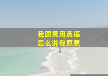 我愿意用英语怎么说我愿意