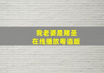 我老婆是赌圣在线播放粤语版