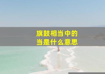 旗鼓相当中的当是什么意思