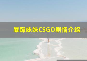 暴躁妹妹CSGO剧情介绍