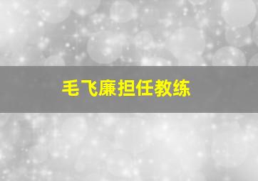 毛飞廉担任教练