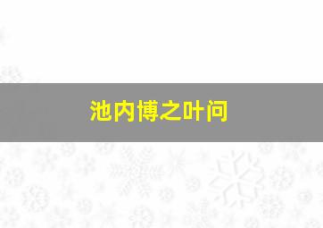 池内博之叶问