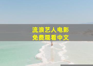 流浪艺人电影免费观看中文