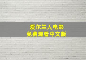 爱尔兰人电影免费观看中文版