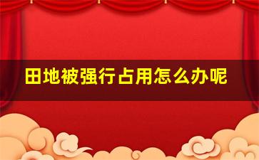 田地被强行占用怎么办呢