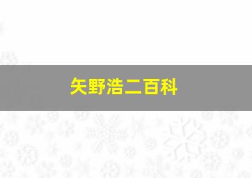 矢野浩二百科