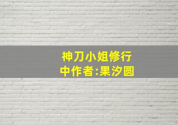 神刀小姐修行中作者:果汐圆