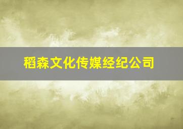 稻森文化传媒经纪公司