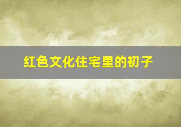 红色文化住宅里的初子