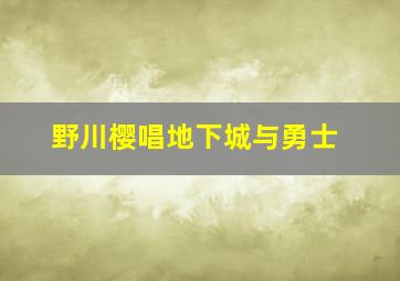 野川樱唱地下城与勇士