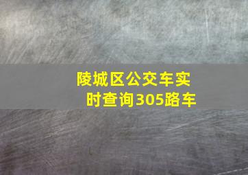 陵城区公交车实时查询305路车