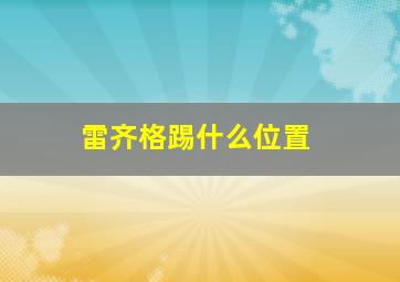 雷齐格踢什么位置