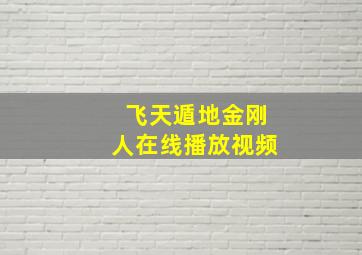 飞天遁地金刚人在线播放视频