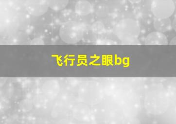 飞行员之眼bg