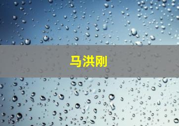 马洪刚