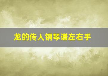 龙的传人钢琴谱左右手