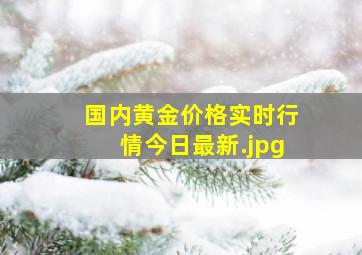 国内黄金价格实时行情今日最新