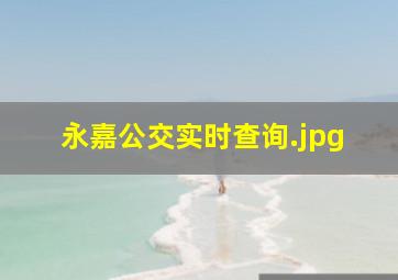 永嘉公交实时查询